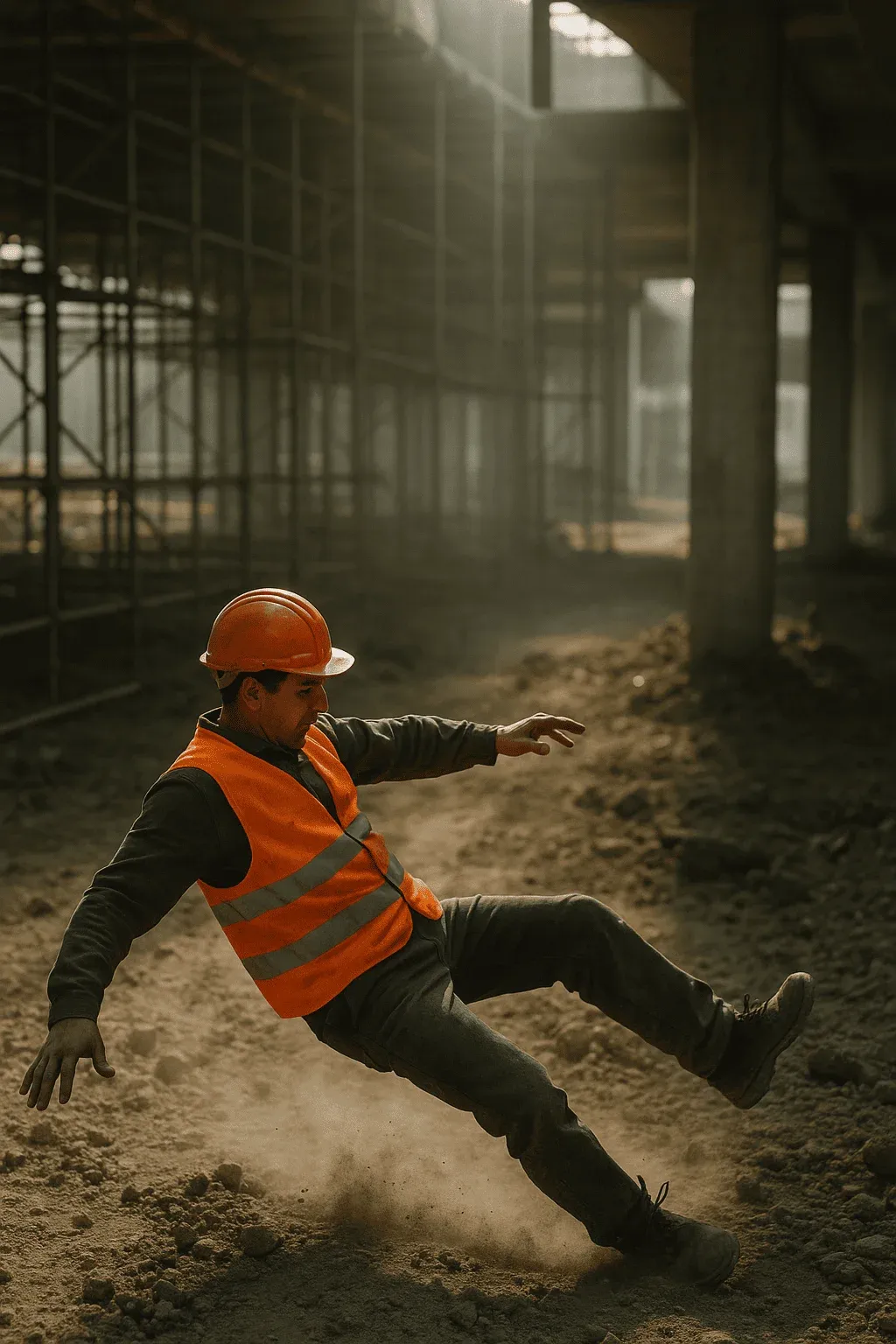 Распознавание падений на стройплощадке