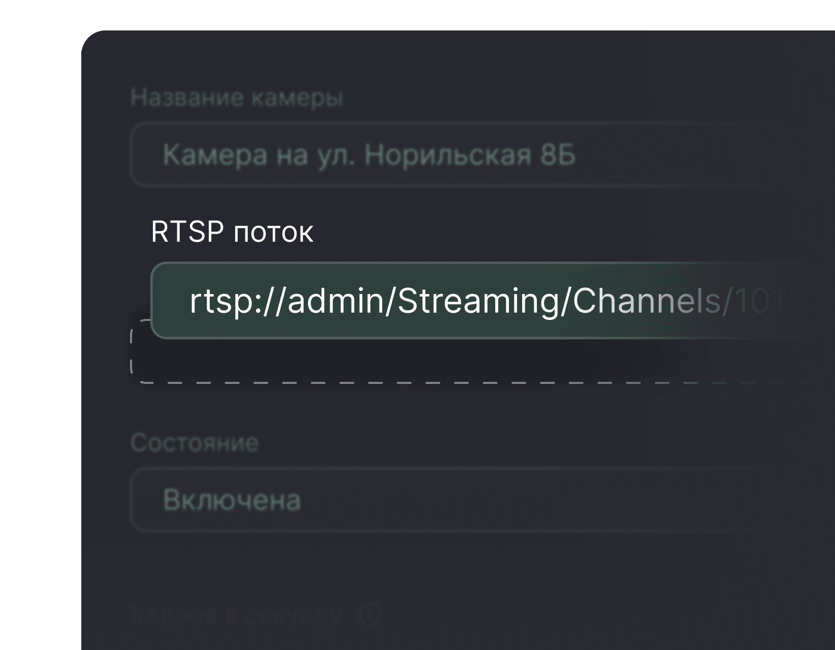 Подключение камер по RTSP